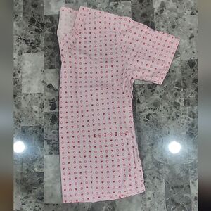 Heart Pattern Scrub Top